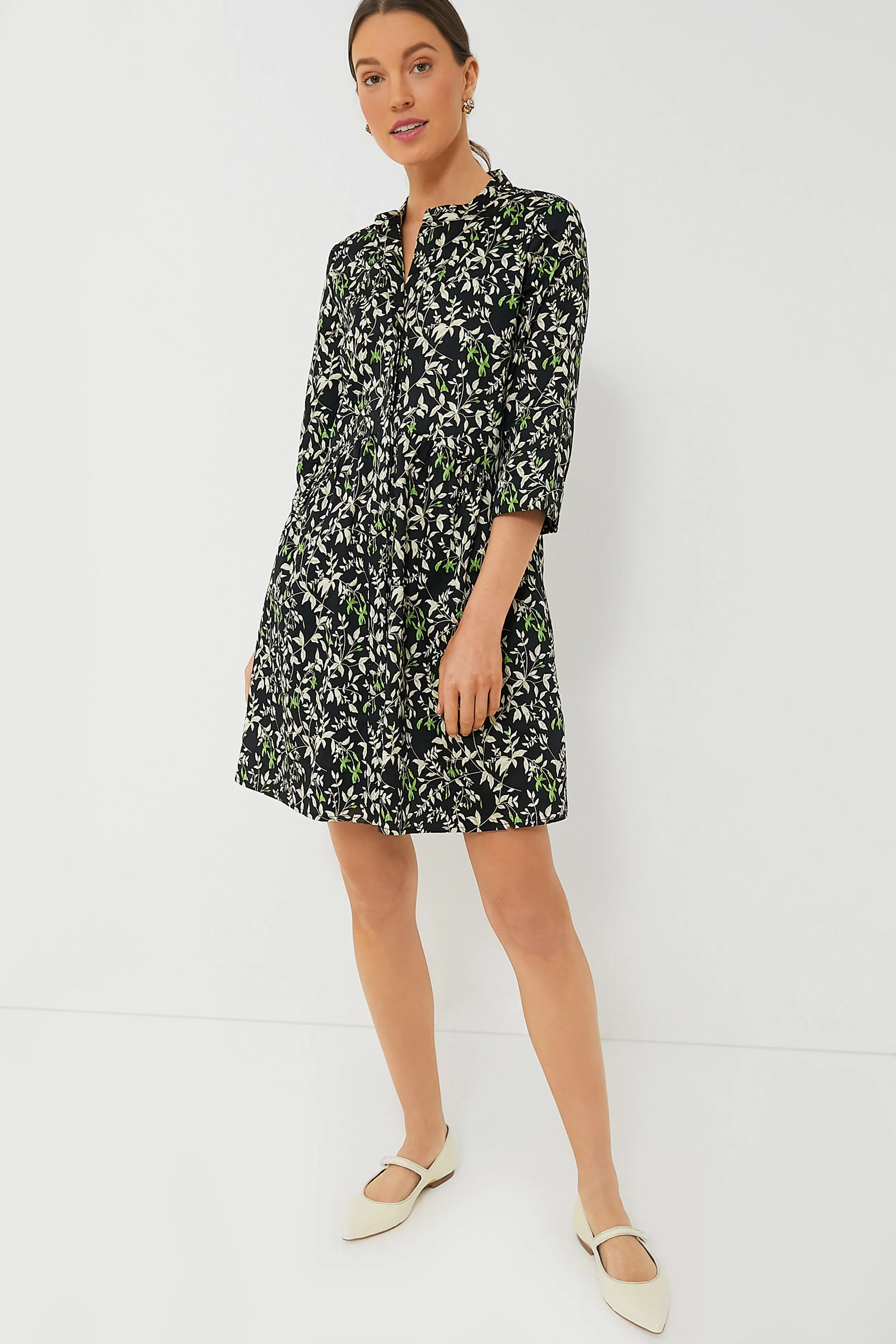 Verdant Iris Royal Shirt Dress | Tuckernuck (US)
