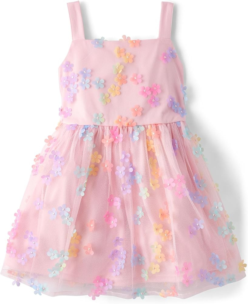 The Children's Place Girls Dressy Dress, Sleeveless | Amazon (US)