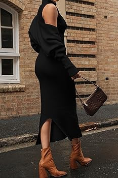 PRETTYGARDEN Women's Fall 2 Piece Outfits Knit Long Sleeve Cropped Cardigan Pullover Sweater Maxi... | Amazon (US)