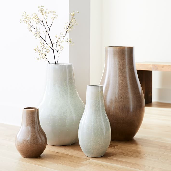 Reactive Glaze Ceramic Floor Vases | West Elm (US)
