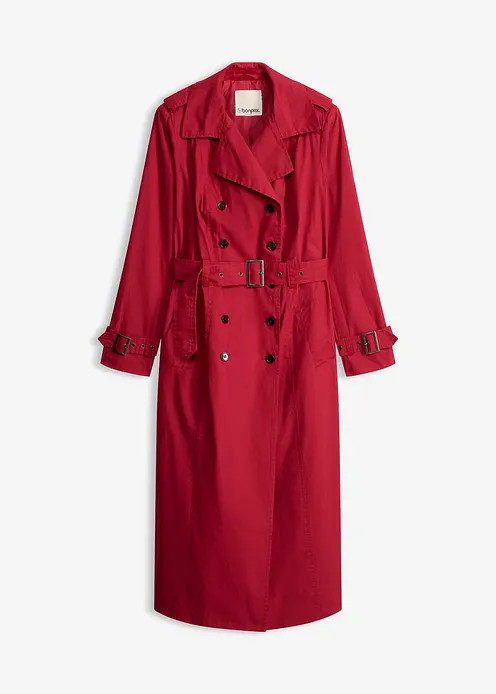 Long-Trenchcoat mit Taillengürtel | Bonprix DE