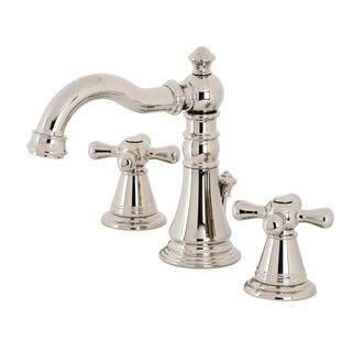 Kingston Brass American Classic 8 in. Widespread 2-Handle Bathroom Faucet in Polished Nickel-HFSC... | The Home Depot