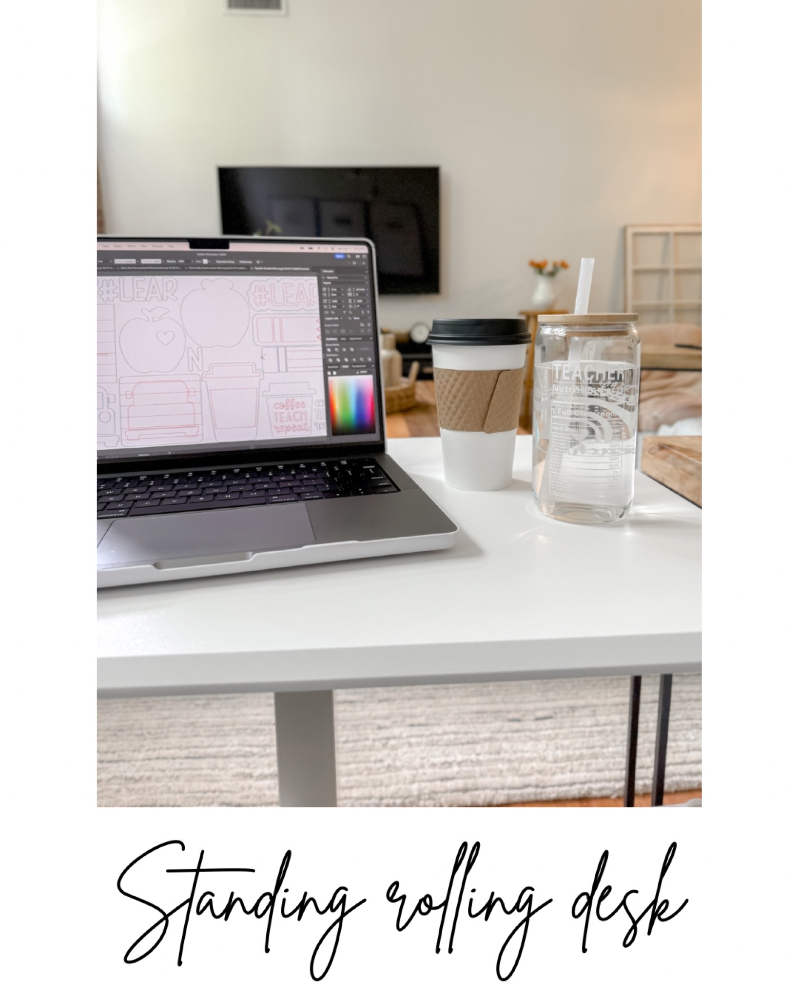 This standing rolling desk is literally perfect! You can use it with a walking pad or keep the wheels off and slide it under your couch!



#LTKHome #LTKFindsUnder100 #LTKActive