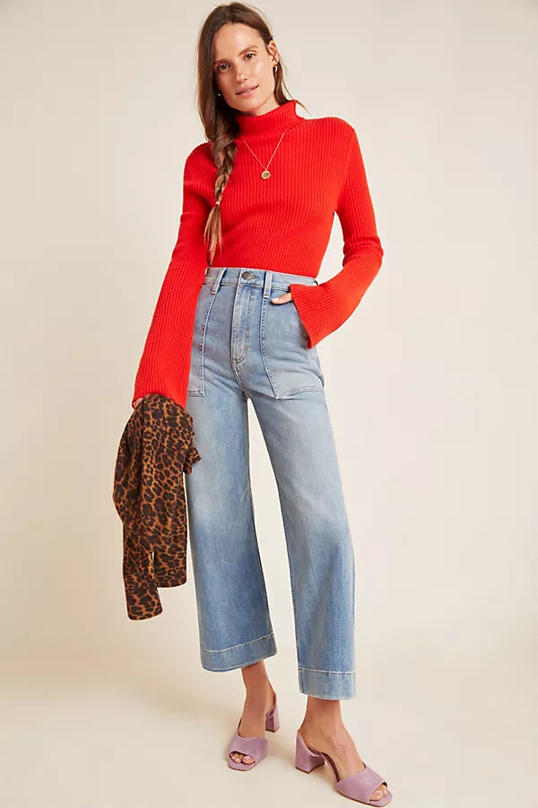 Wrangler Ultra-High-Rise Wide-Leg Carpenter Jeans | Anthropologie (US)