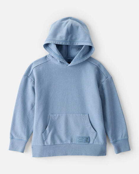 Boys Cotton Long-Sleeve Hoodie - Blue | Carter's Inc