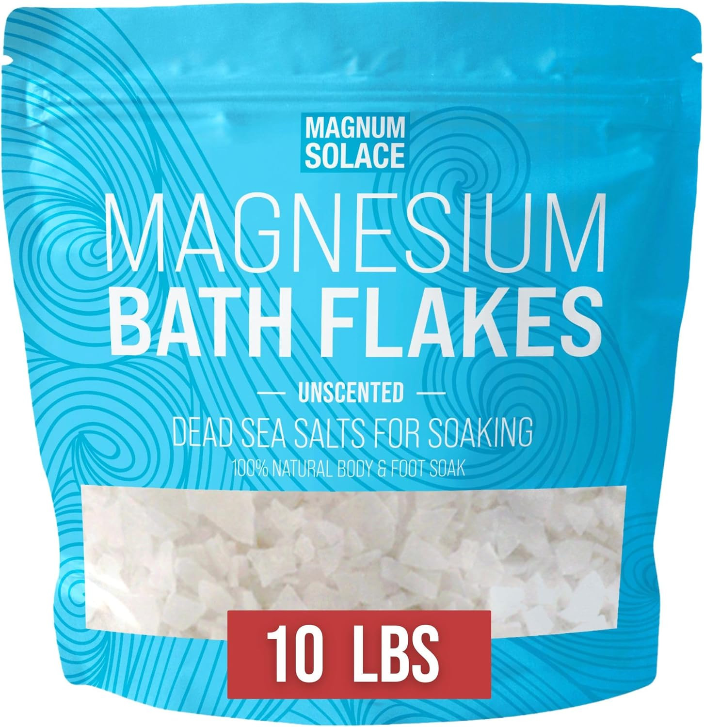 Magnesium Flakes for Bath - Magnesium Chloride Flakes - Dead Sea Salts for Soaking, 10 LBS | Amazon (US)
