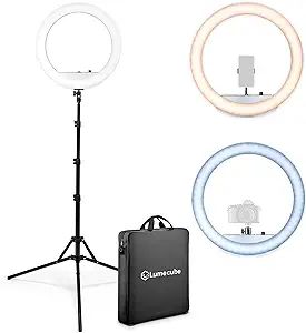 Lume Cube LED Ring Light for Videos, Selfies, Live Streaming |18” Circle Light with Stand, Phon... | Amazon (US)