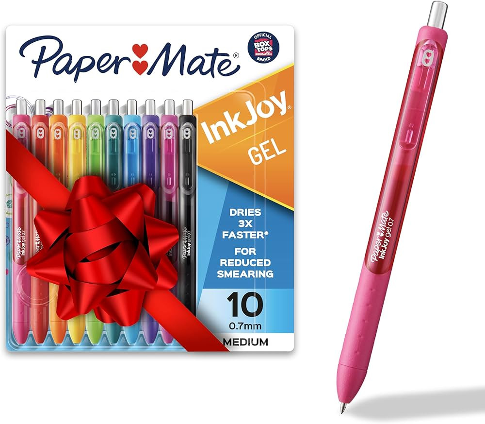 Paper Mate InkJoy Gel Pens, Medium Point, Assorted, 10 Count | Amazon (US)