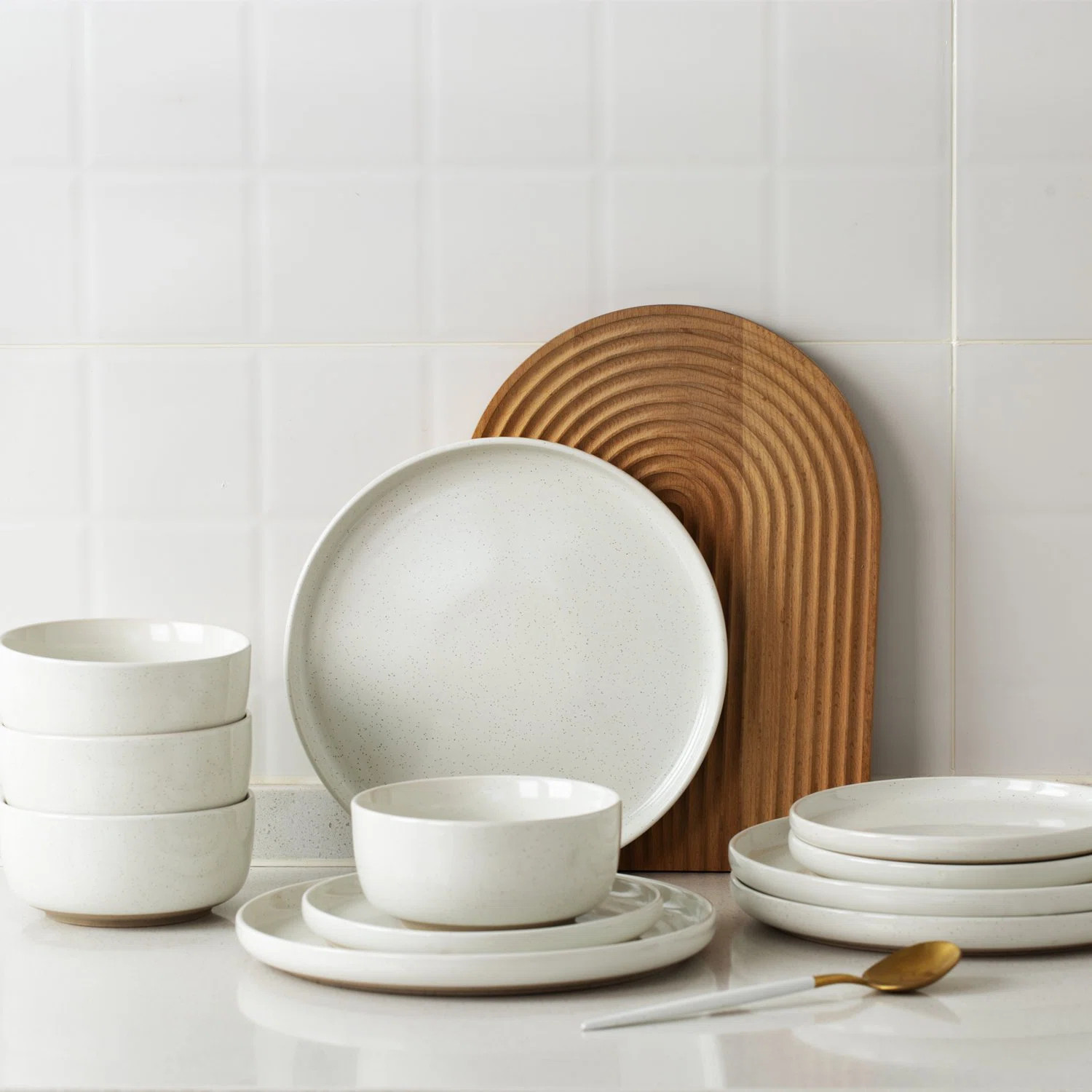 Daytona 12 Piece Stoneware Dinnerware Set - Service for 4 | Wayfair North America