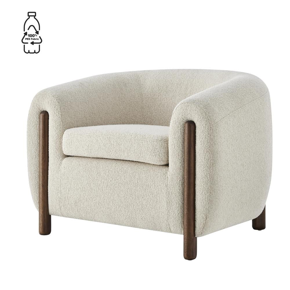 New Pacific Direct Cordelia Fabric Accent Arm Chair in Palladian Beige - Walmart.com | Walmart (US)