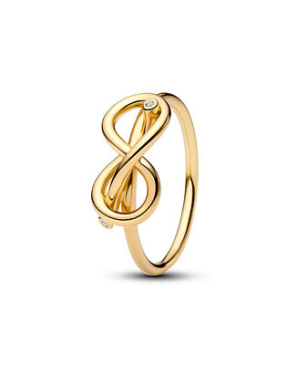 Infinity Knot 14K Gold-Plated Ring | Macy's