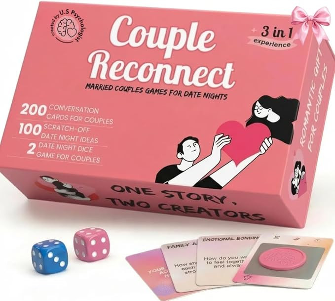 Life Sutra Couple Reconnect 3 in 1 Game - 200 Classsic Conversation Cards, 100 Scratch Off Date A... | Amazon (US)