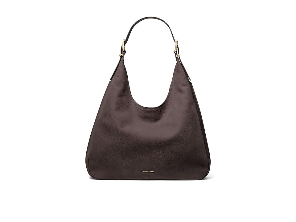 MICHAEL Michael Kors Nolita Large Hobo Shoulder Women's Handbags Chocolate, Leather | Zappos