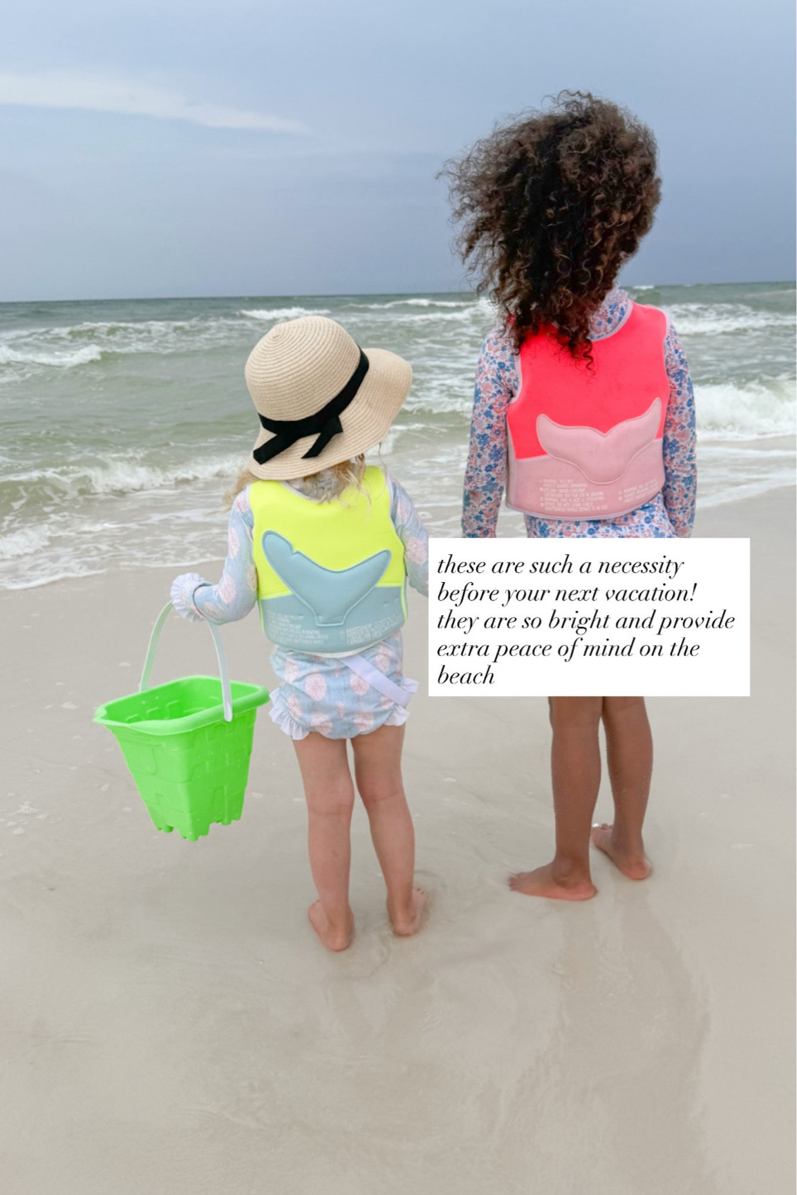 My kids wear these all day when we are at the beach! They are not bulky, but give me peace of mind! 