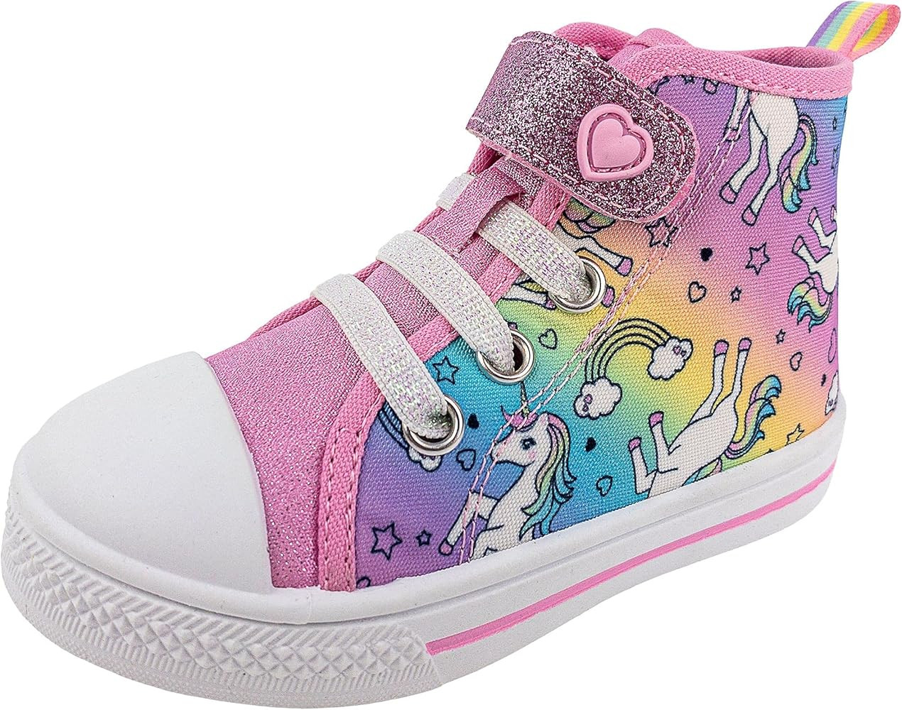 Rainbow Daze Toddler Shoes,HI Top Sneaker Slip On,Unicorn,Dinosaurs | Amazon (US)