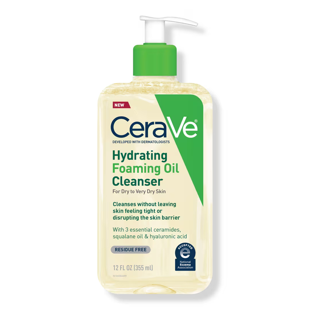 Hydrating Foaming Oil Cleanser, Water-Based Face Wash for Dry Skin - CeraVe | Ulta Beauty | Ulta