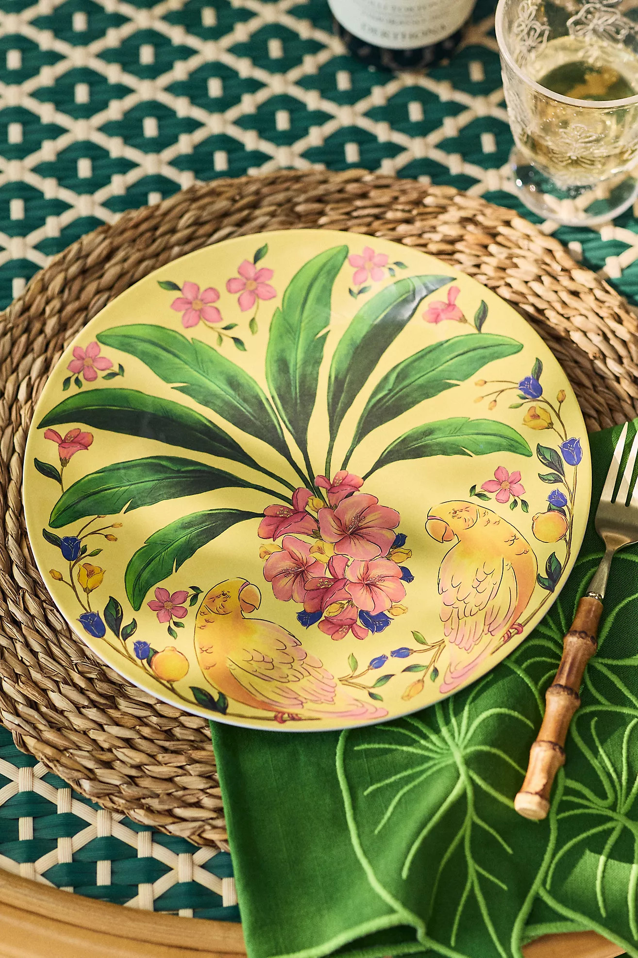 Farm Rio x Anthropologie Melamine Dinner Plates, Set of 4 | Anthropologie (US)