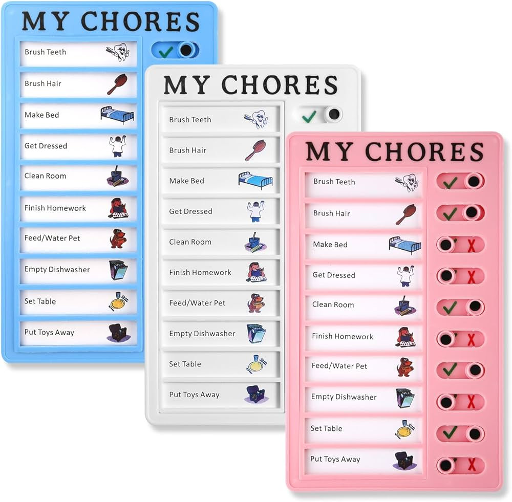3pcs My Chores List for Kids, Chore Chart Memo Board Reusable Whiteboard for Wall Daily to Do Lis... | Amazon (CA)