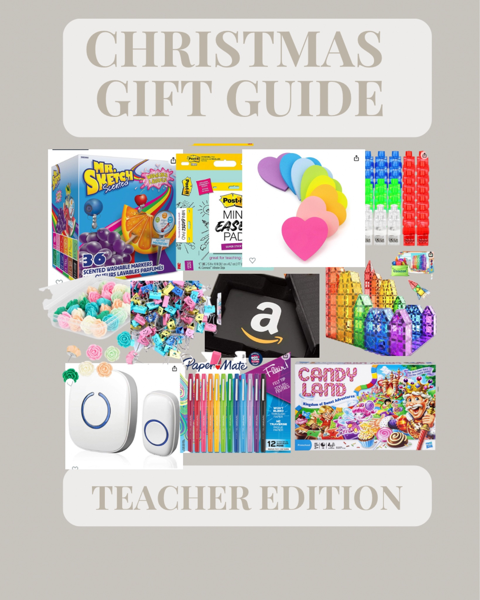 Here’s a gift guide for teachers, what teachers really want for Christmas (from an ex teacher!) These gifts are not only great for the teacher, but they will also benefit the whole class. 

What other gift guides are you looking for this season? I looove making them🤩

#LTKSeasonal #LTKGiftGuide #LTKHoliday