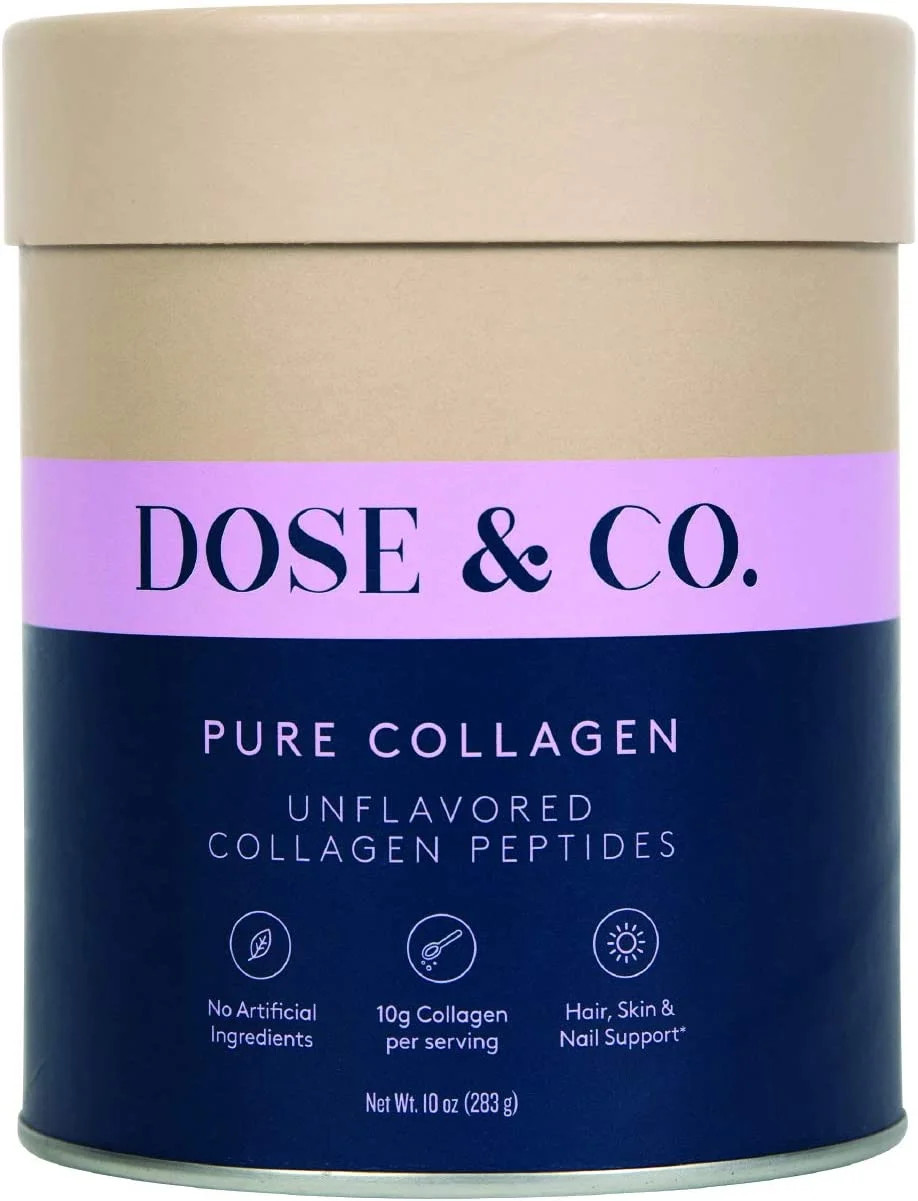 Dose & Co Pure Collagen Powder Unflavored 10oz (283g) – Hydrolyzed Collagen Peptides Supplement... | Walmart (US)