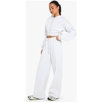 boohoo Women's Seam Detail Straight Leg Jogger Pants in Ash Grey | Size: Small | Denim/Cotton | boohoo (US & Canada)