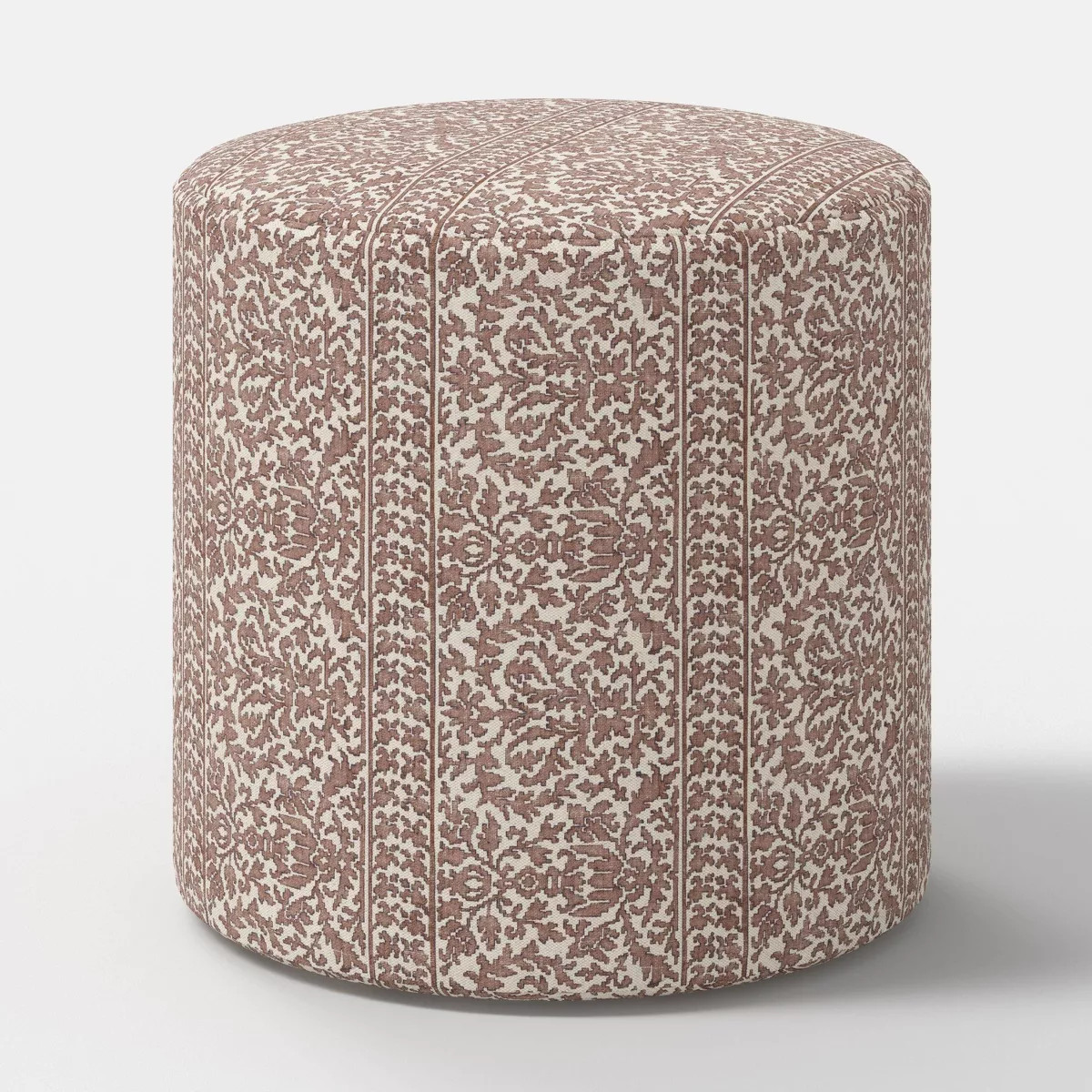 Tambor Ottoman Louisette Floral Brown - Threshold™ | Target