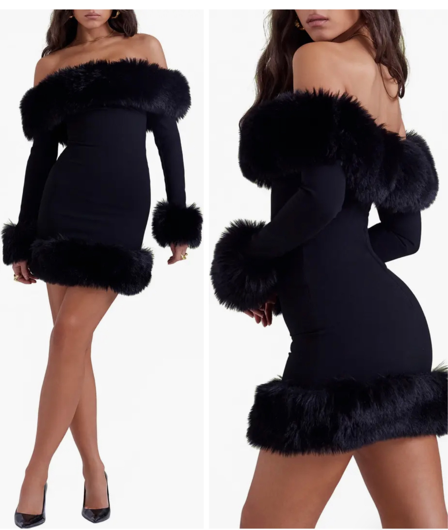 Faux fur trim dress 🎄♥️
House of CB
Holiday party outfits 

#LTKHoliday #LTKSeasonal #LTKparties