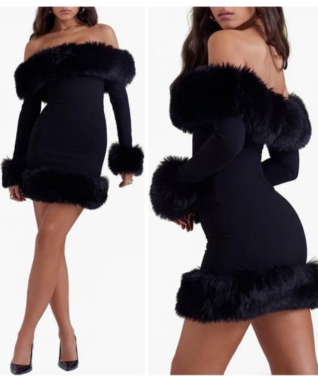 Faux fur trim dress 🎄♥️
House of CB
Holiday party outfits 

#LTKHoliday #LTKSeasonal #LTKparties