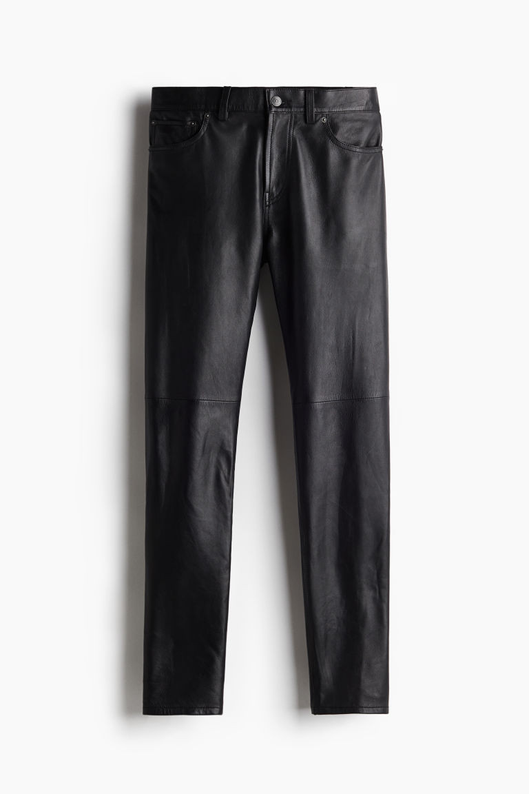 H & M - Leather Pants - Black | H&M (US + CA)