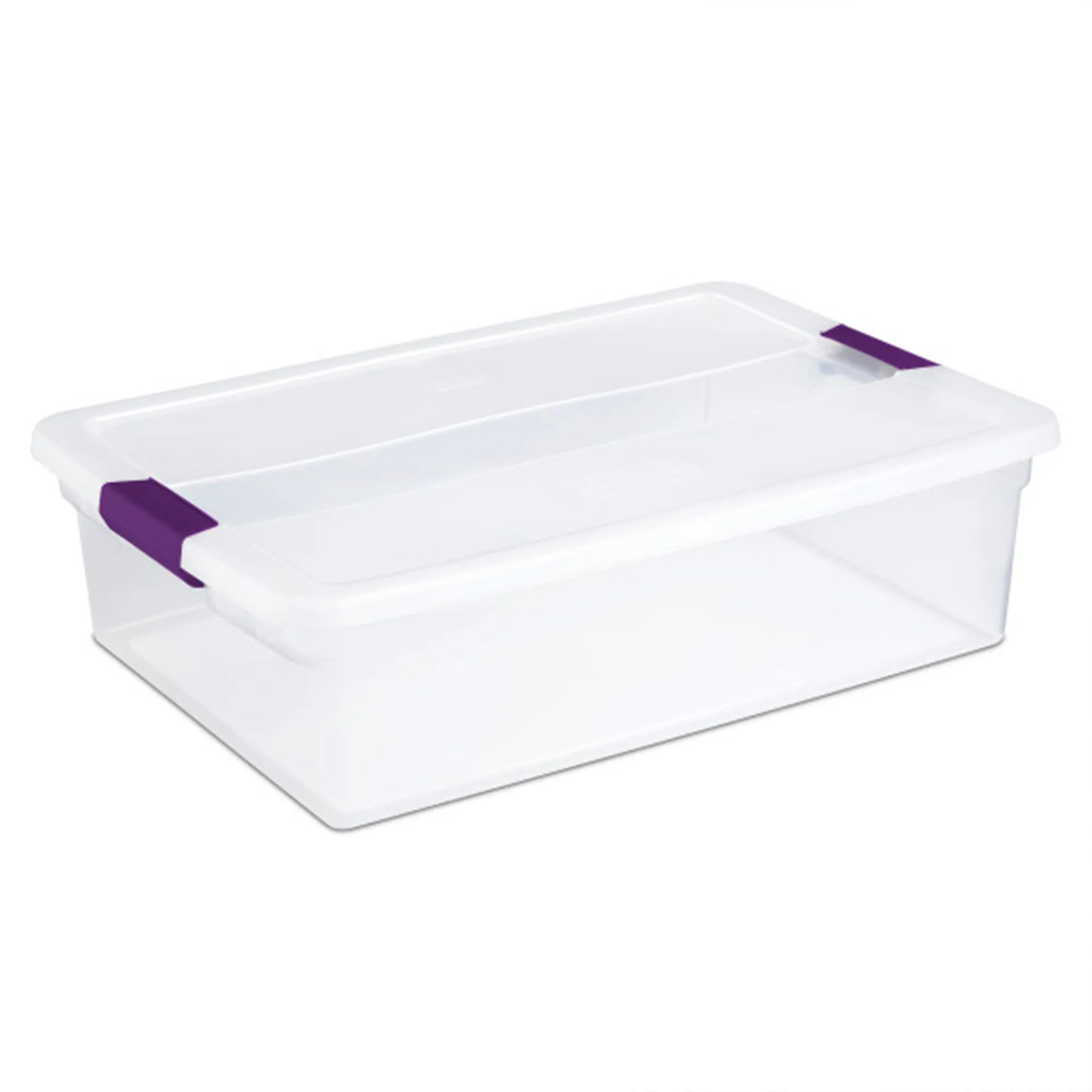 Sterilite 32 Quart Clear View Storage Container Tote w/ Latching Lid 24 Pack one_size | 24 X 17551706 | Lowe's