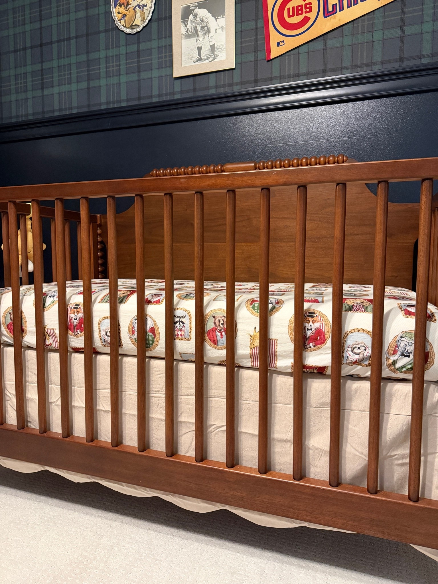 Baby boy crib decor 💙🐻