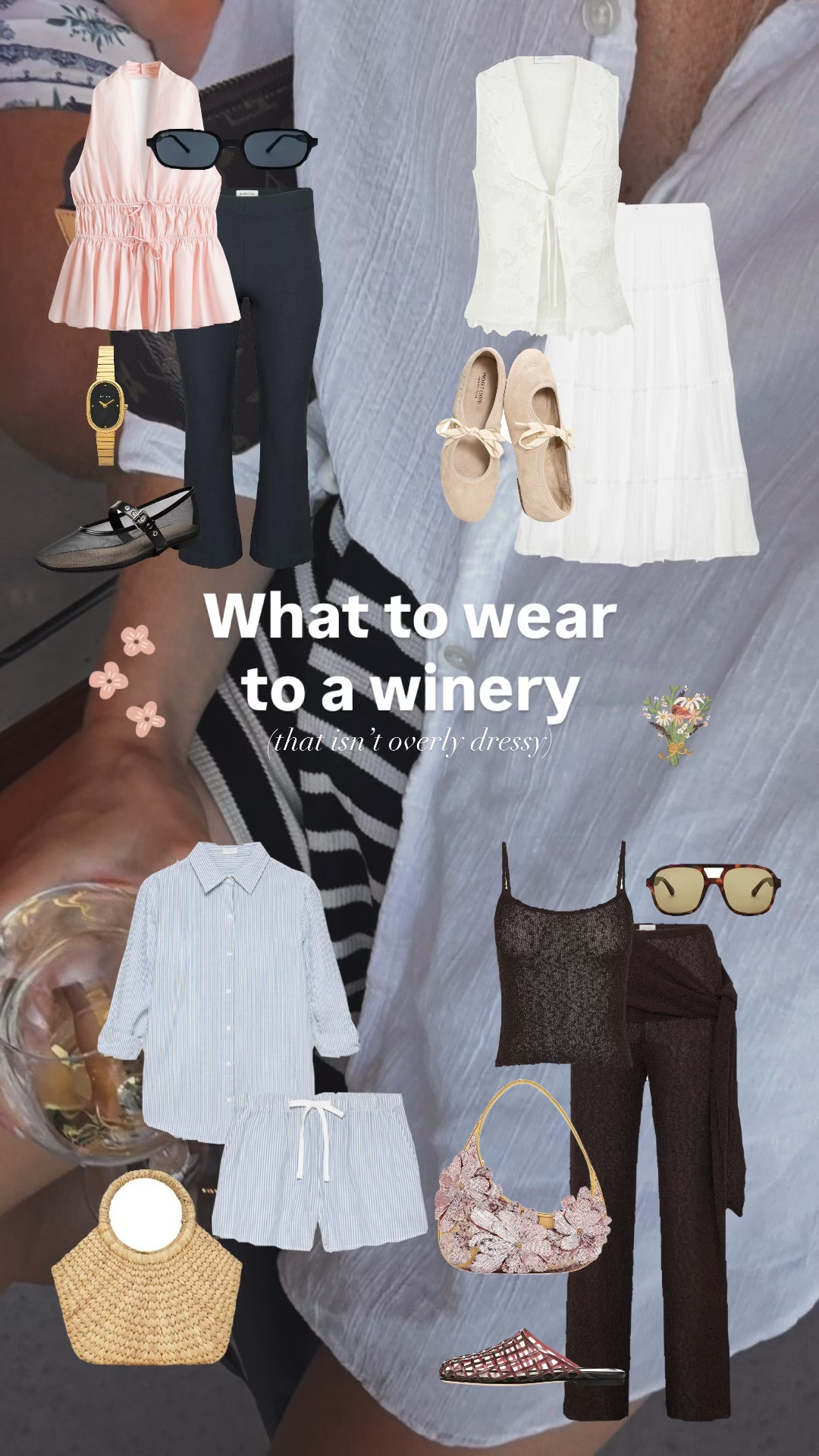 Winery outfit shopping list 🍷✨ everything you need for the perfect winery outfit: linen dresses, midi dresses, white dresses, matching sets, flowy tops, denim jackets, sandals, kitten heels, woven bags, statement sunglasses, gold jewelry, summer outfits, winery outfits, vineyard outfits, brunch outfits, vacation outfits, date day outfits, feminine style, effortless outfits, elevated basics, chic summer style, and all the perfect pieces for your next winery date, girls day, wine tasting, vineyard weekend, summer brunch, or weekend getaway 🤍 the ultimate winery outfit inspo for effortless summer style, classy casual outfits, and chic day date dressing #wineryoutfit #vineyardstyle #summeroutfits #brunchoutfit #daydateoutfit #effortlessstyle #femininefashion #elevatedbasics #vacationstyle #ltkit #amazonfashion