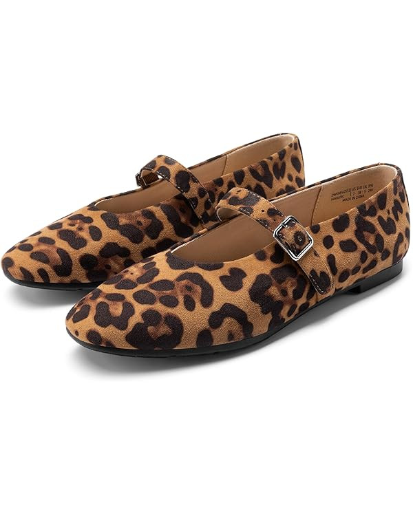 DREAM PAIRS Women's Ballet Mary Jane Flats Dress Round Toe Comfortable Casual Slip On Buckle Stra... | Amazon (US)