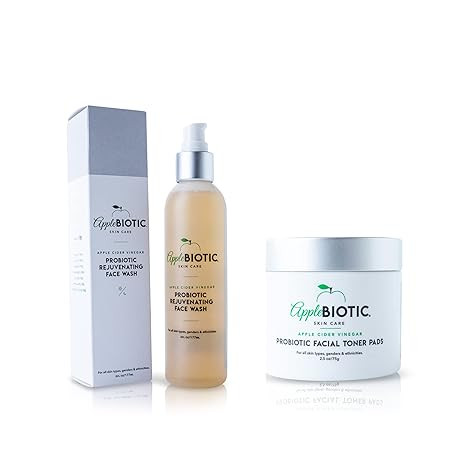 AppleBiotic ACV Face Wash, Toner Bundle - Cleanse, Tone, Brighten | Amazon (US)