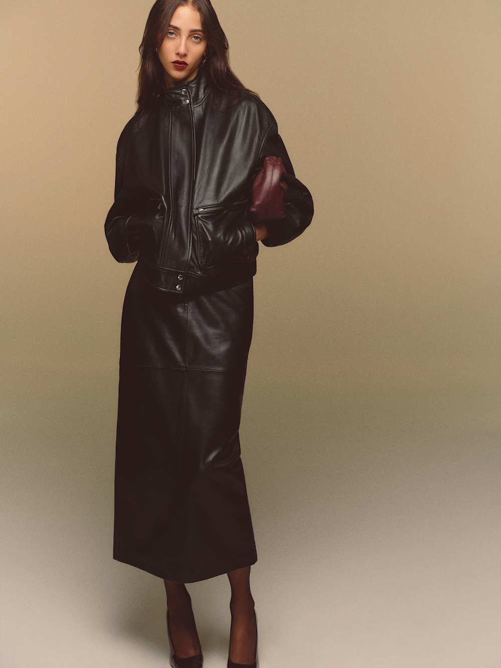 Veda Julia Leather Skirt | Reformation (Global)