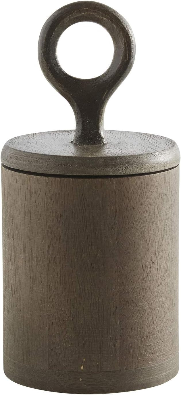47th & Main Sleek & Contemporary Wood Canister with Lid, Medium, Dark Finish | Amazon (US)
