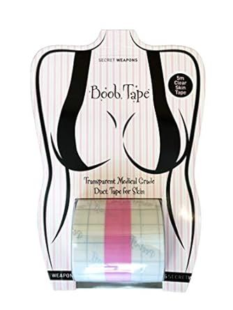 New Boob Tape - Breast Lift Tape - Roll of Clear Invisible Medical Grade Body Tape & Bra Tape des... | Amazon (US)