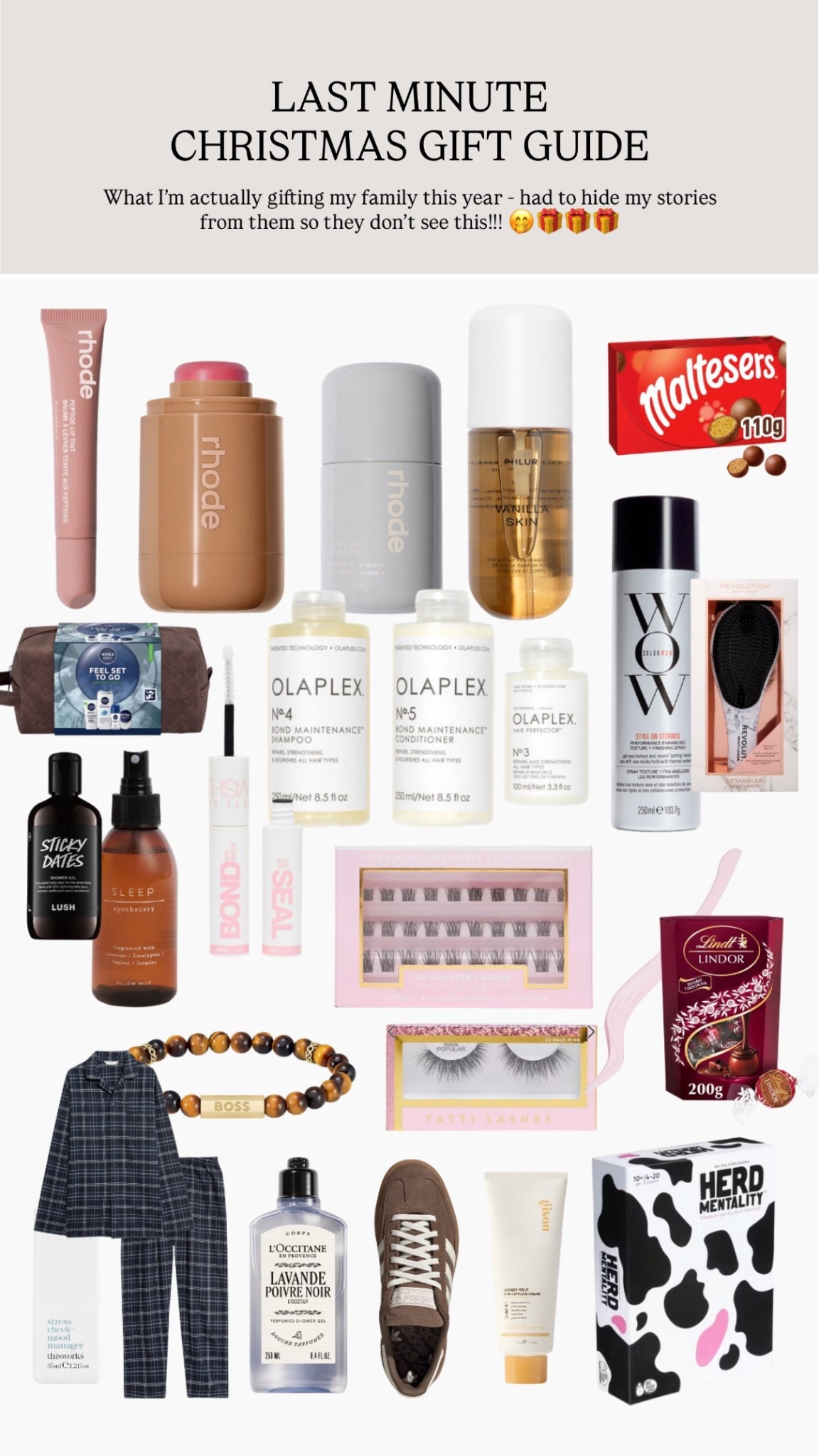 Very last minute Christmas gift guide of what to get in time for Christmas!! 🥰🎁🤭🫶🏽

#LTKwinter #LTKstyletip #LTKeurope