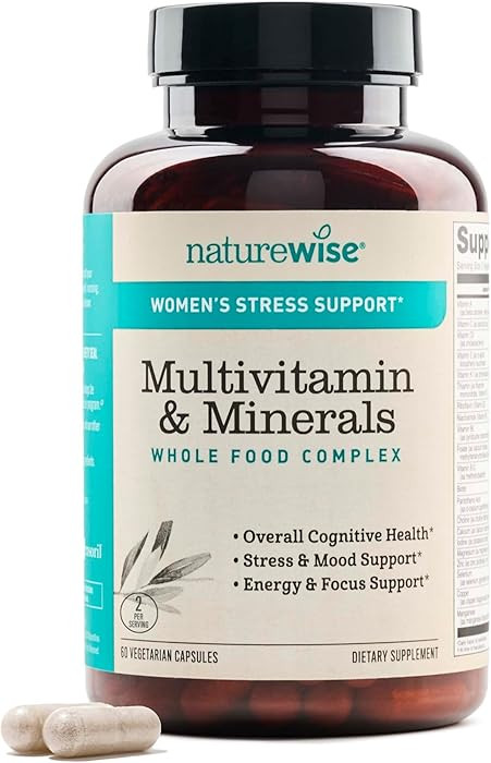 NatureWise Multivitamin for Women + Stress Support with Organic Whole Foods & Natural Minerals - ... | Amazon (US)