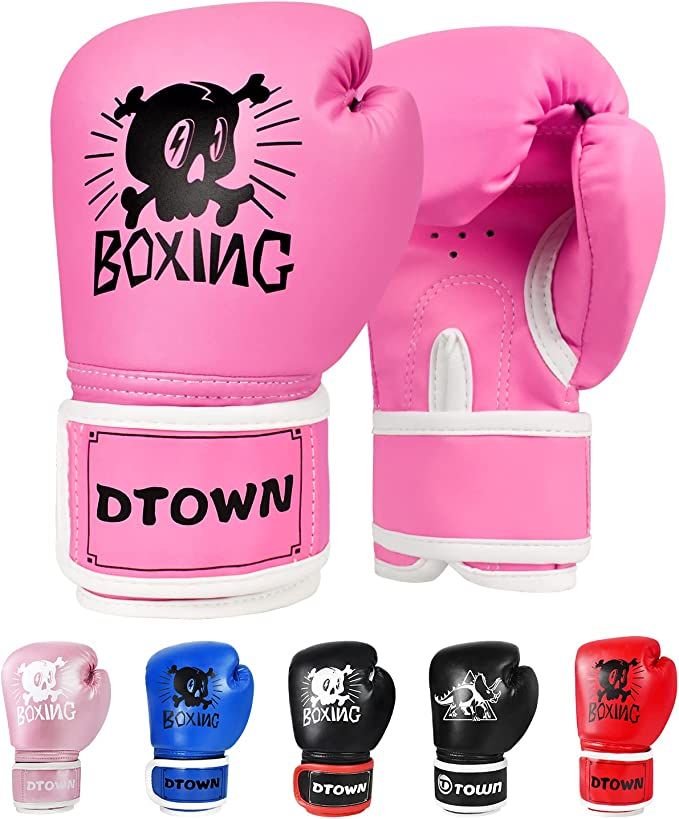 Dtown Kids Boxing Gloves 4oz 6oz Youth Boxing Gloves for Age 3 to 9 Years, Boys and Girls Trainin... | Amazon (US)