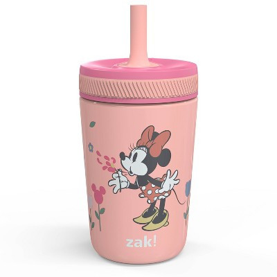 Zak Designs 12 fl oz Stainless Steel Vacuum Insulated Kelso Minnie Mouse Straw Tumbler: Kids Sippy Cup, Toddler Drinkware | Target