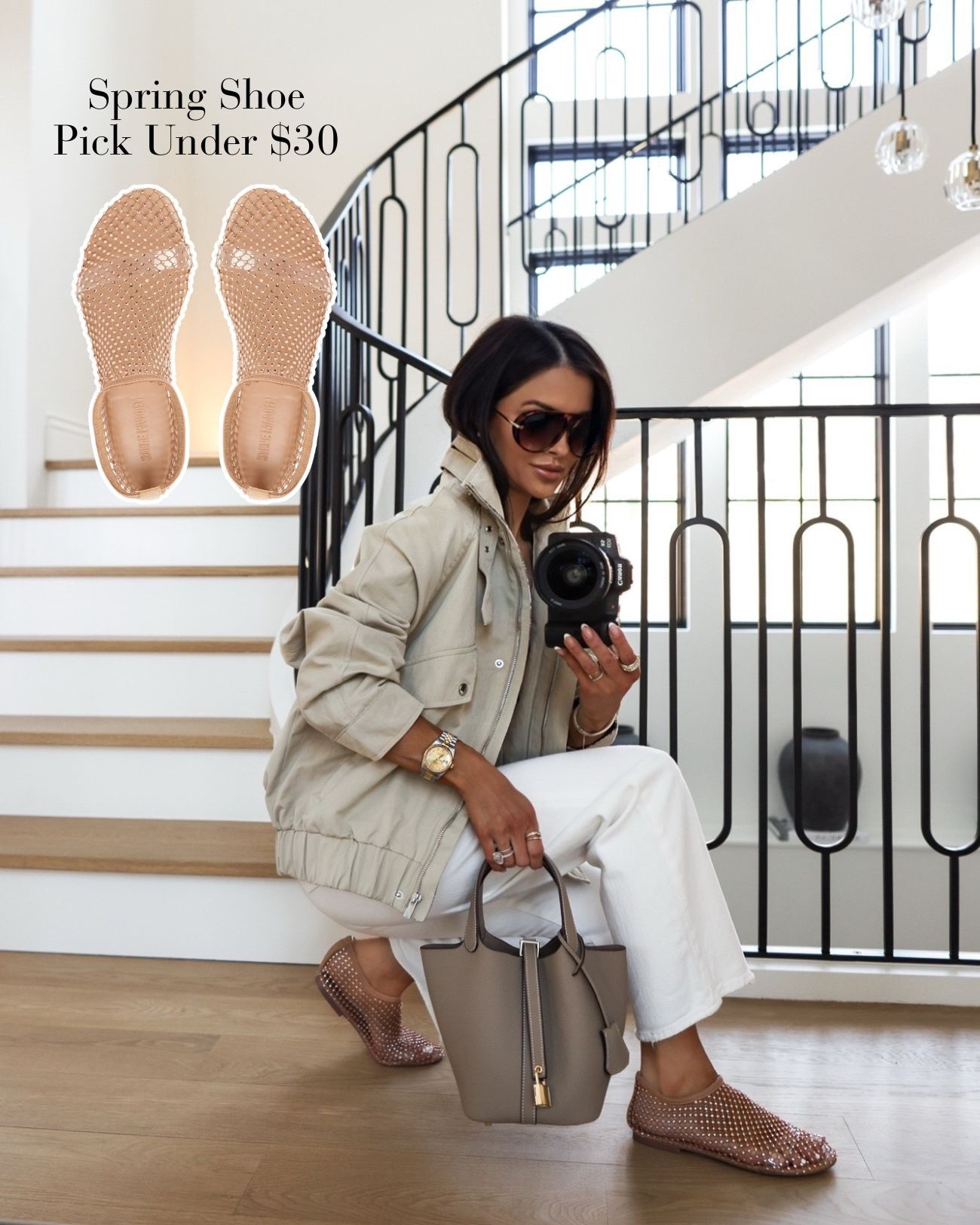 No gatekeeping - 15 cheap AF finds mostly from Amazon that are worth it!
Designer inspired sunglasses
Levi’s white jeans
Mesh flats
Amazon basic bodysuit under $15
Zara spring jacket
Spring outfit ideas / business casuall


#LTKootd #LTKOver40 #LTKmomlife