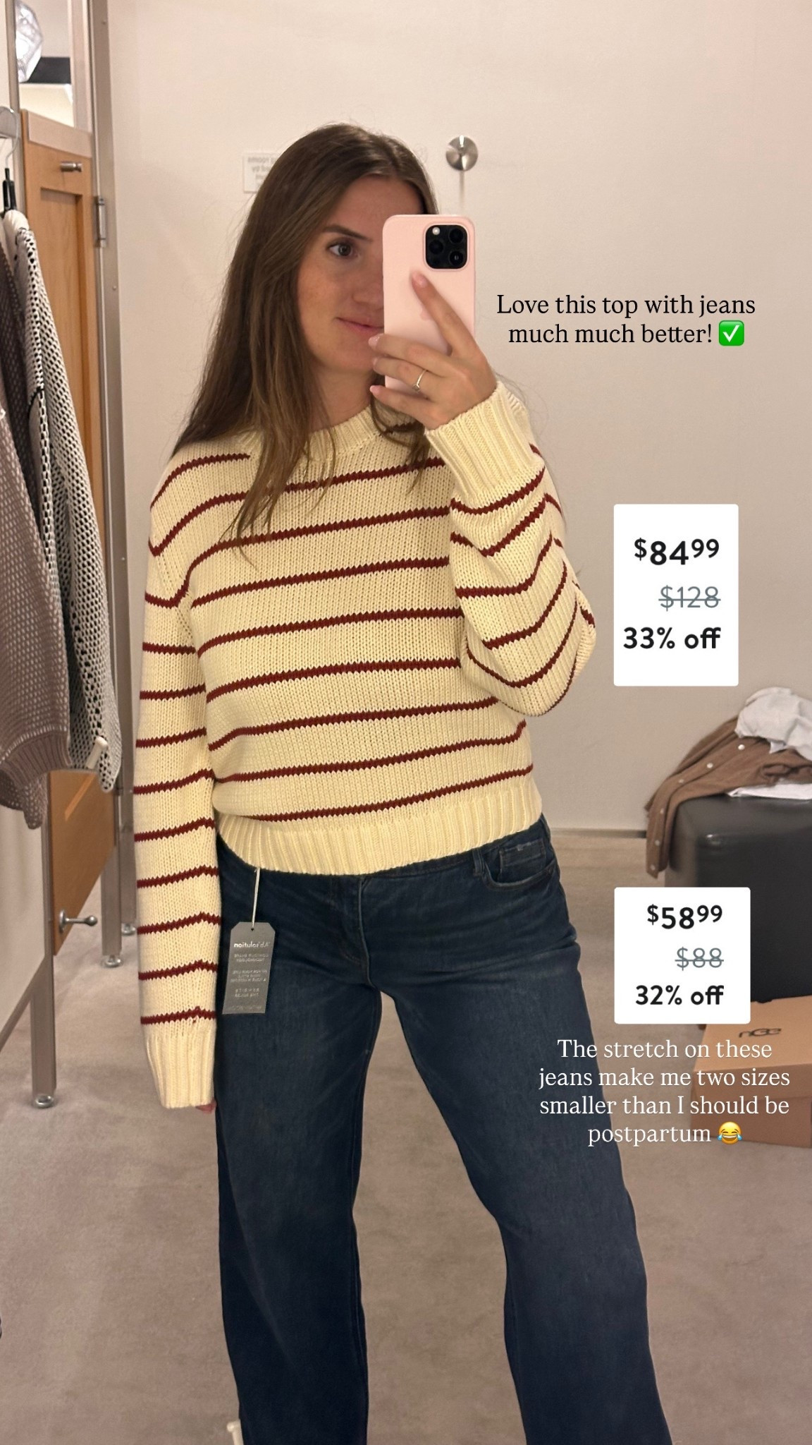 Cranberry red stripped sweater from the Nordstrom Anniversary sale! 

#LTKSaleAlert #LTKSeasonal #LTKWorkwear