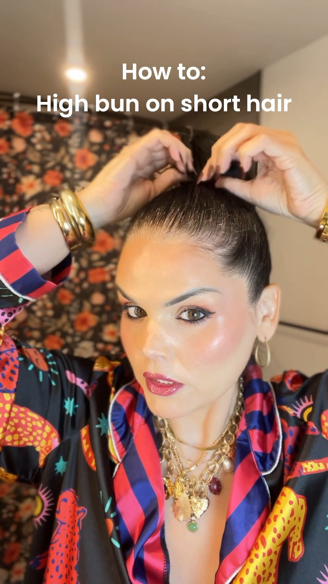 How to style short hair into a high bun 

#LTKBeauty #LTKStyleTip #LTKFindsUnder50