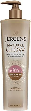 Jergens Natural Glow 3-Day Self Tanner Lotion, Sunless Tanning Daily Moisturizer, for Medium to D... | Amazon (US)