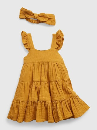 Baby Tiered Gauze Outfit Set | Gap (US)