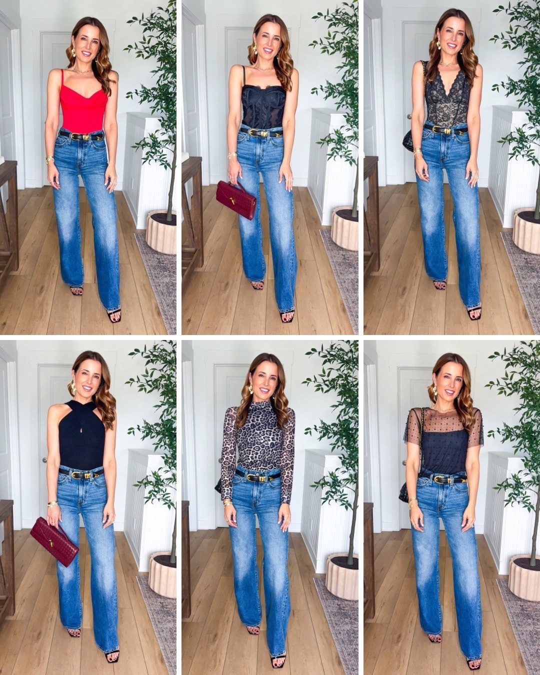 The cutest Amazon date night tops. Amazon date night outfits. Valentine’s Day outfit. Amazon Party tops and outfits. Amazon Concert outfits. Shapewear bodysuit! Mesh leopard top. Wearing XS in each and size 24 (32” inseam) in wide leg jeans. XXS in belt. Heels are TTS.

#LTKValentine #LTKootd #LTKPetite