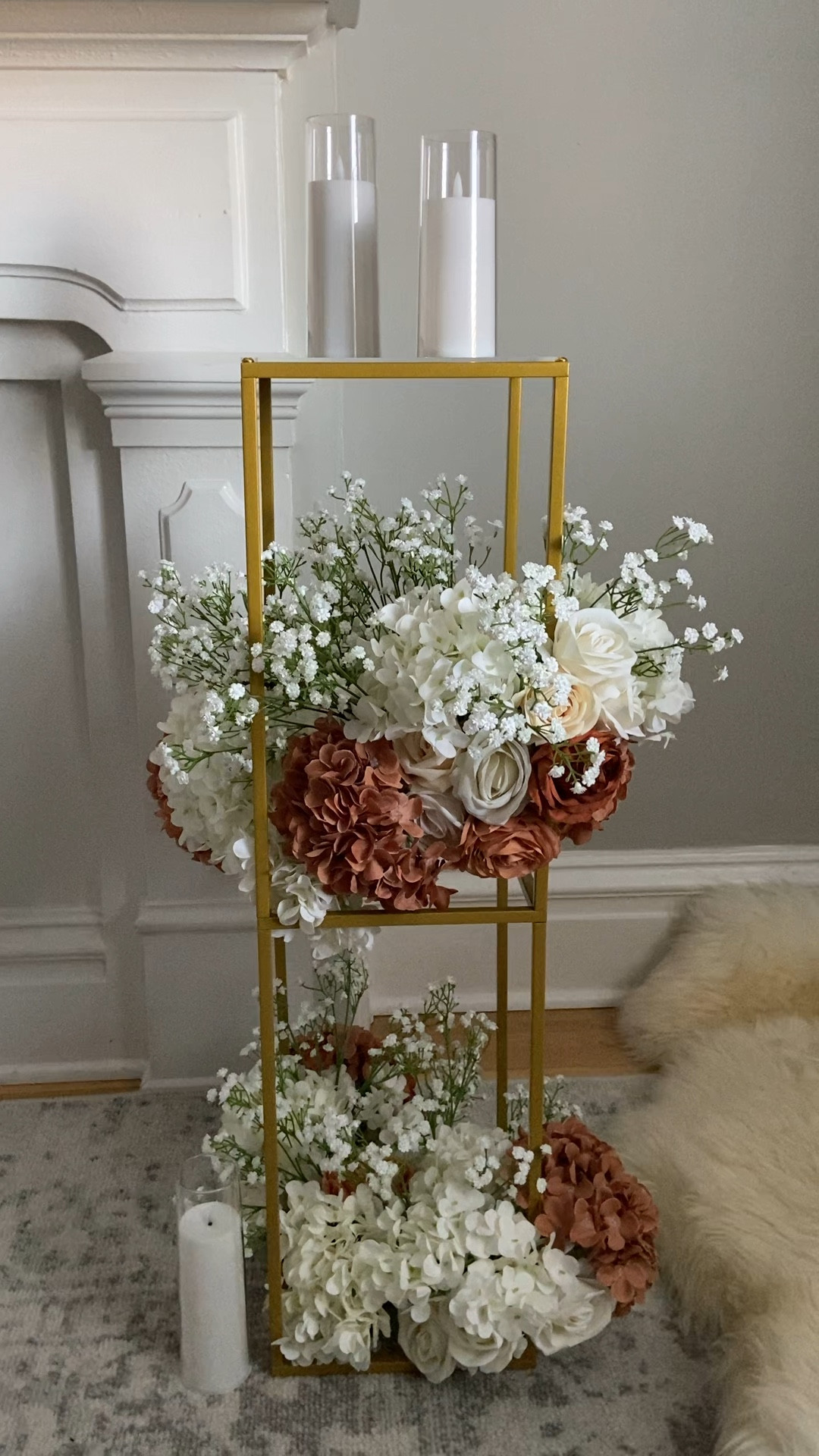 DIY FAUX FLORAL STAND - I will be placing one on each side of our altar 🤍✨ 

#LTKWedding #LTKParties #LTKSeasonal