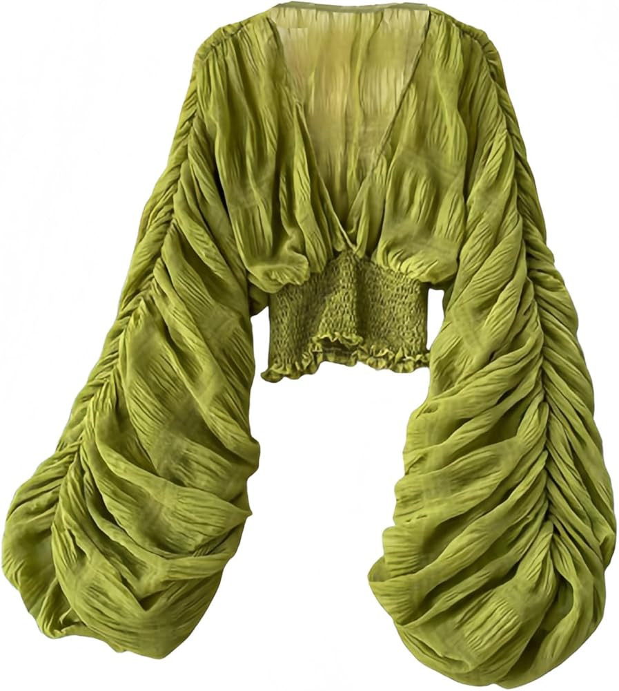 CUTEGAL Bell Sleeve Tops for Women Dressy Tops for Evening Wear Sexy Party Lace Blouses | Amazon (US)