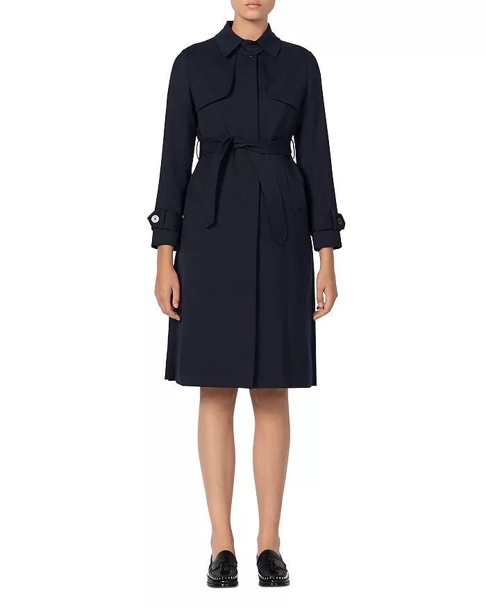 Pleat-Back Trench Coat | Bloomingdale's (US)